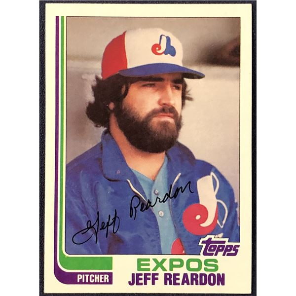1982 TOPPS JEFF REARDON
