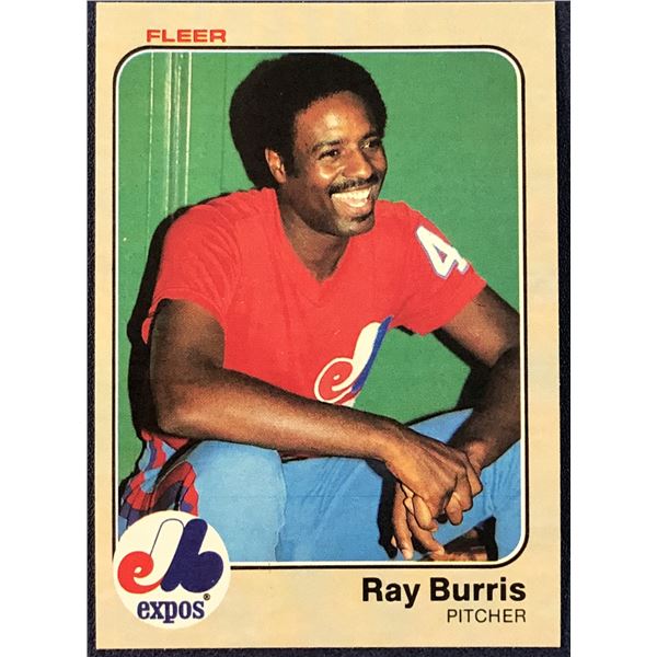 1983 FLEER RAY BURRIS