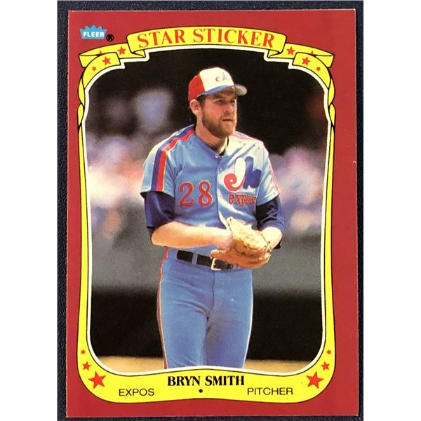 1986 FLEER STAR STICKER BRYN SMITH