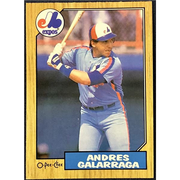 1987 O-PEE-CHEE ANDRES GALARRAGA ROOKIE CARD