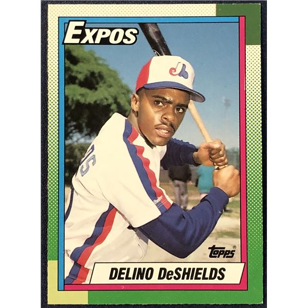 1990 O-PEE-CHEE DELINO DeSHIELDS ROOKIE CARD