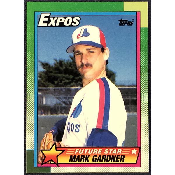 1990 TOPPS MARK GARDNER ROOKIE CARD