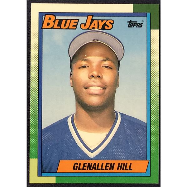 1990 TOPPS GLENALLEN HILL ROOKIE CARD