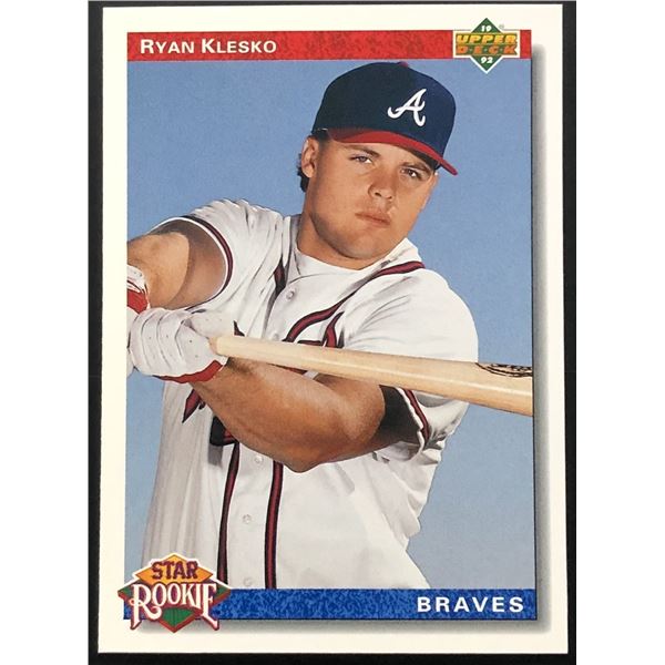 1992 UPPER DECK MLB RYAN KLESKO ROOKIE CARD