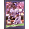 Image 1 : 1986 LEAF MLB IVAN CALDERON ROOKIE CARD