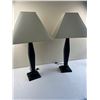 Image 1 : Pair of Black Table Lamps