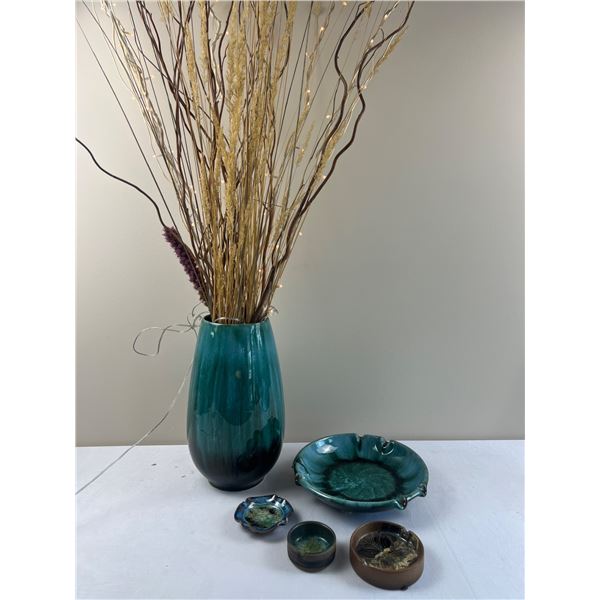 Glazed Ceramics who a Floral Arrangement
