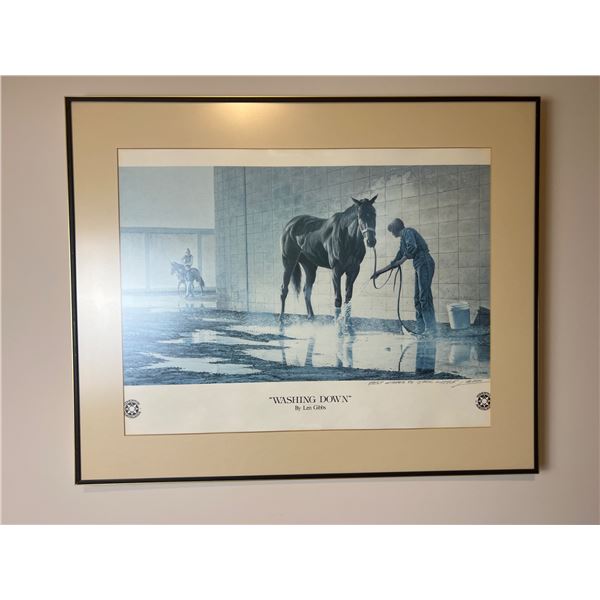 "Washing Down" Print by Len Gibbs