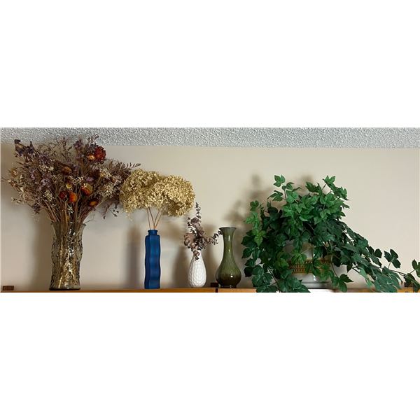 Vases and Faux Plants