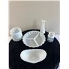 Image 1 : Decorative Milk Glass Items