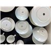 Image 11 : White & Gold Rimmed China
