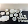 Image 1 : White & Gold Rimmed China