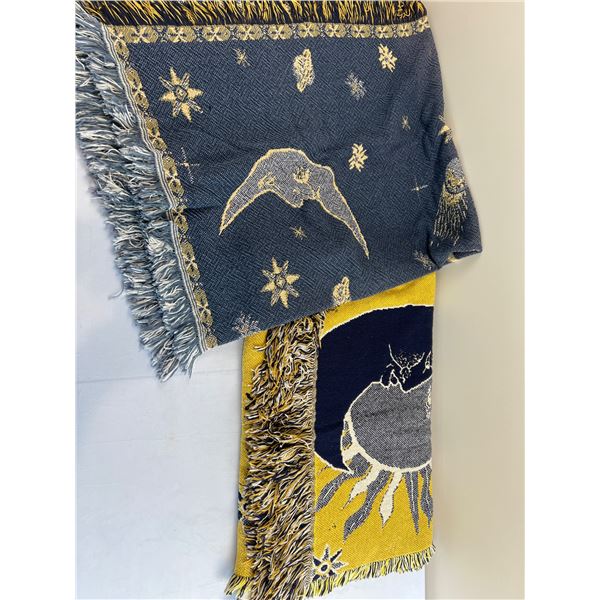 Sun & Moon Throw Blankets