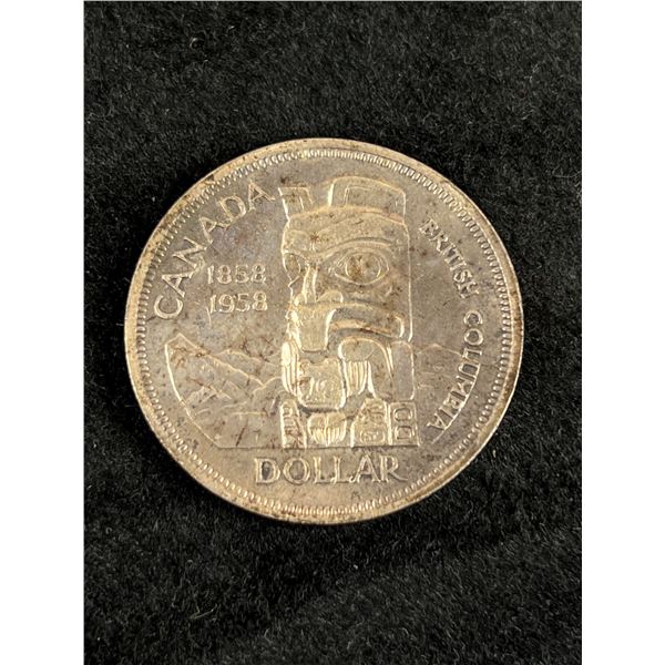 1858-1958 British Columbia CAD Silver Dollar