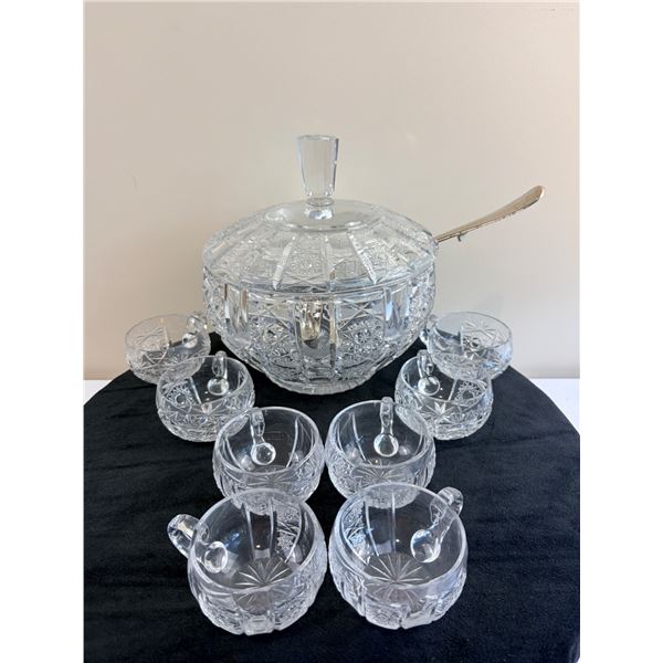 Crystal Punch Bowl Set