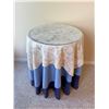 Image 1 : Round Table with Decorative Linens