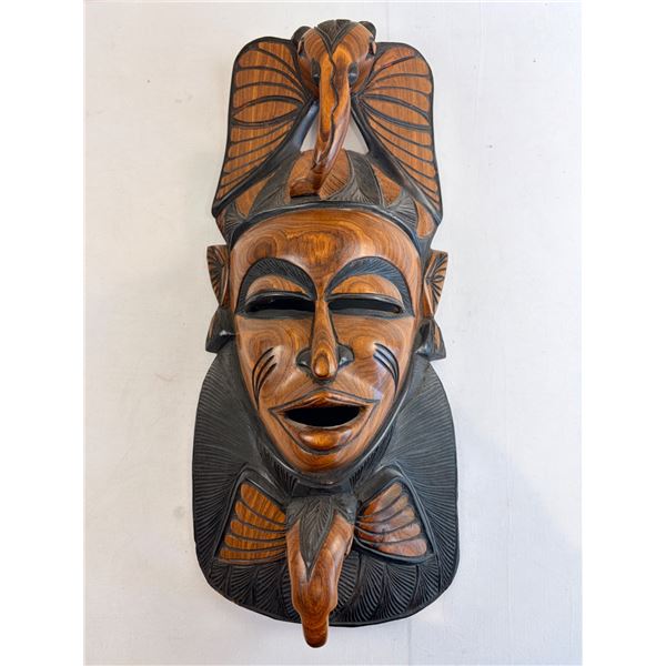 Uniquely Carved Wooden Mask