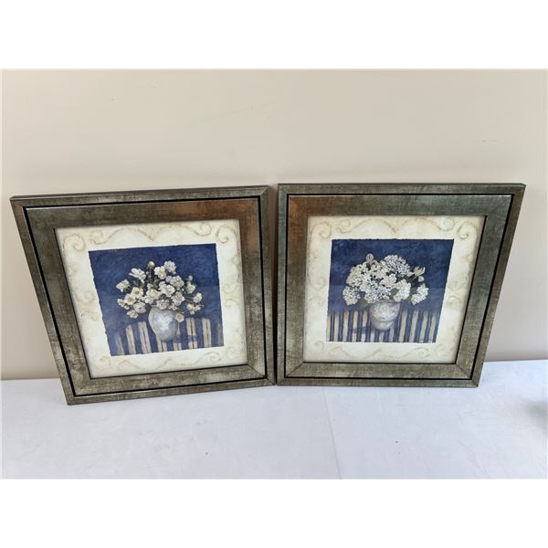 Framed Floral Artwork