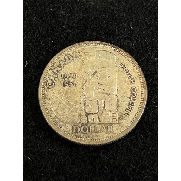 1858-1958 British Columbia CAD Silver Dollar