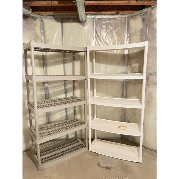Five Tier Plastic Shelfs