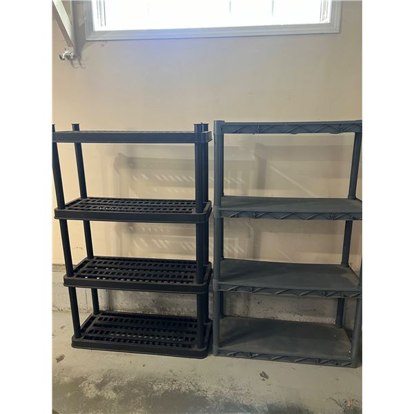 Four Tier Plastic Shelfs