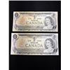 Image 2 : Nice Lot of 1954 and 73 1$ Bank Notes and Token