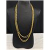 Image 2 : Very Nice Lot of 2 Gold Plated Multi Strand Necklaces