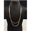 Image 4 : Very Nice Lot of 2 Gold Plated Multi Strand Necklaces