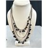 Image 2 : Nice Vintage Lot of Silver Tone Necklaces and Earrings