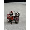 Image 5 : 2 Very Nice Colourful Austrian Crystal Rings, Stainless Steel