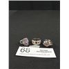 Image 1 : Nice Lot of 3 Sterling Silver Ladies Rings
