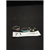 Image 1 : 2 Nice Sterling Silver Rings and Earrings