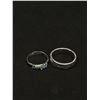Image 4 : Nice Lot of Silvertone Rings + Goldtone Rings and Earrings