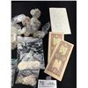 Image 3 : Vintage Leather Jewelry Box Full of Bags of World Coins and WW2 Bank Notes
