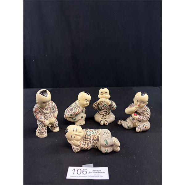 Lot of 5 Large Size Chime Figures