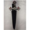 Image 4 : Nice Collectable Newer Skull in Cross Bones Dagger and Sheath
