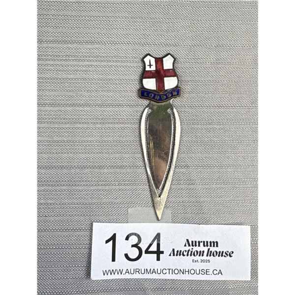 Early 1900s Bookmark (London) Enamel