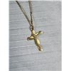 Image 3 : 3 Vintage Gold Tone Necklaces + Cross