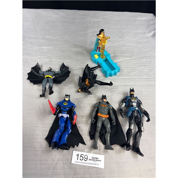 Vintage Lot of Batman and Wonder Woman Figurines