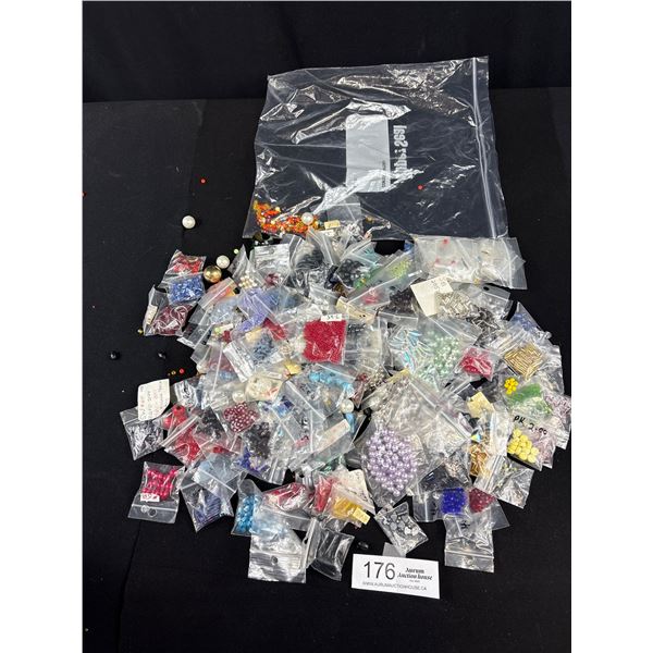 A Large Lot of Vintage Jewelry Beads Many Colours