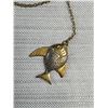 Image 2 : An Antique Gold Tone Fishing Rod with Fish Brooch