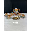 Image 1 : A Japanese HandPainted Satsuma Tea set with Condiment set