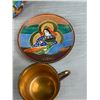 Image 4 : A Japanese HandPainted Satsuma Tea set with Condiment set