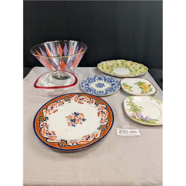 A Very Nice Lot of Vintage Dishes Mid Century Bowls and Porcelain Plates