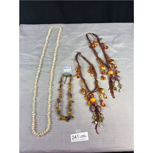 A Nice Lot of 4 Fashionable Necklaces