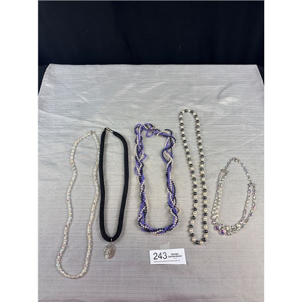 Mixed Lot of 5 Fashionable Necklaces