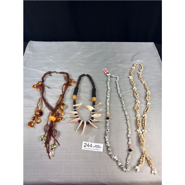 A Nice Lot of 4 Fashionable Necklaces