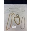 Image 1 : Large Lot of Gold and Silver Toned Necklaces and Bracelets