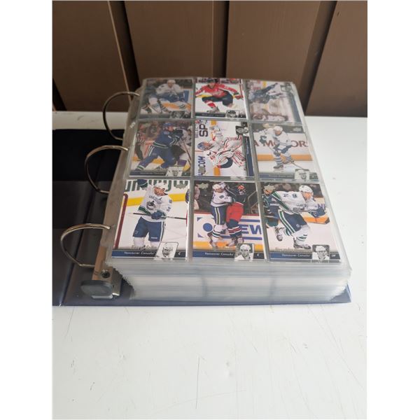Large Binder of Upper Deck Hockey Cards