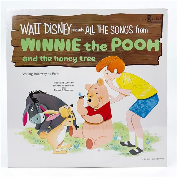WINNIE THE POOH VINYL RECORD - DISNEY LP SEALED